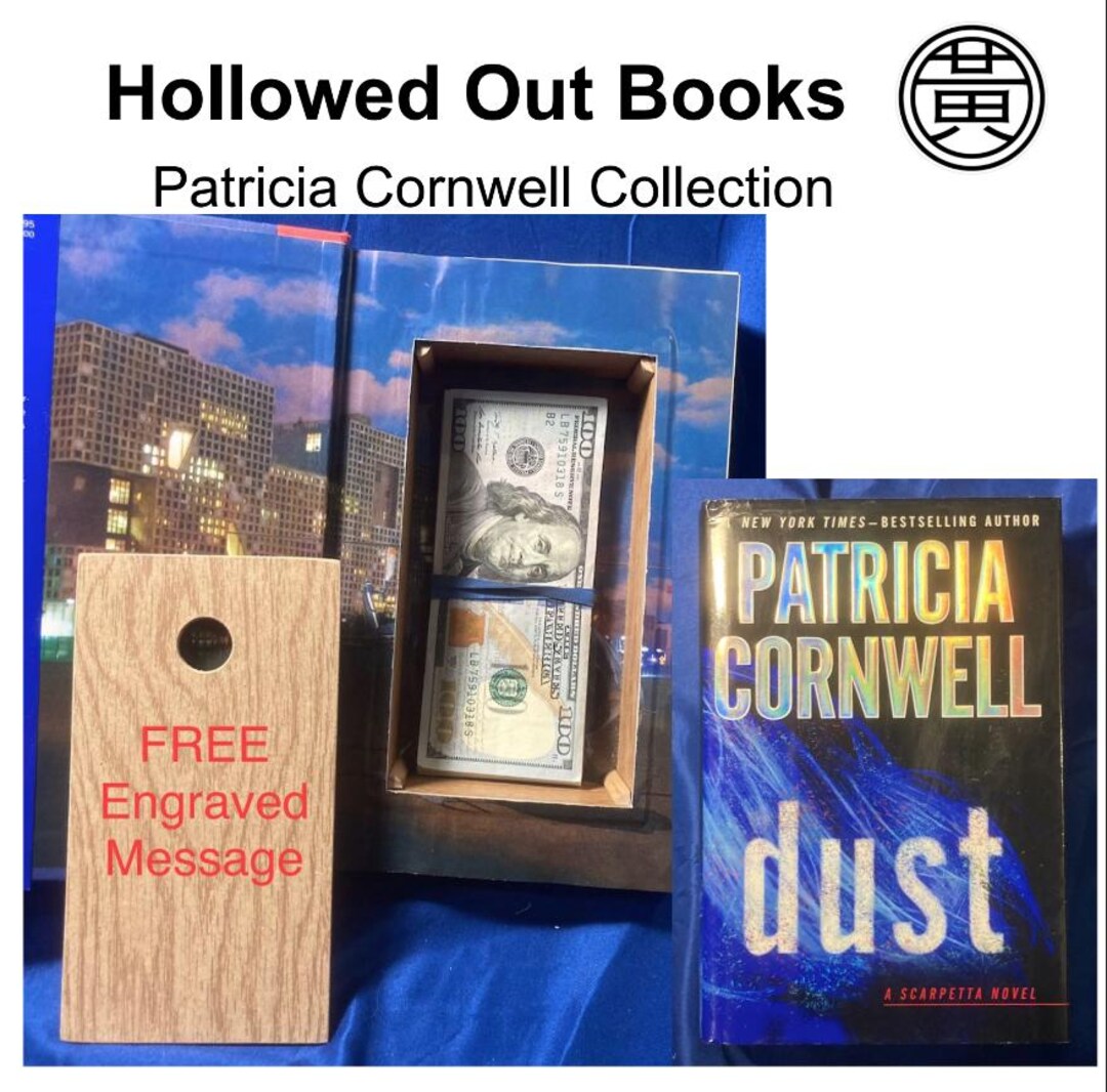 Patricia R Box Patricia Cornwell Hollowed Book Safe | Secret Stash Box (free ...