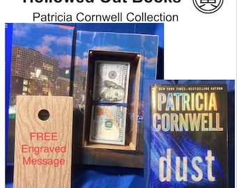 Patricia Cornwell Hollowed Book Safe | Secret Stash Box (Free Personalization)
