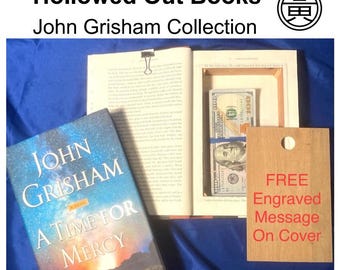 John Grisham Hollowed Book Safe | Secret Stash Box (Free Personalization)