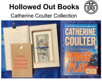 Catherine Coulter Hollowed Book Safe | Secret Stash Book with FREE Personalization