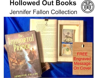 FREE optional personalization on Hollowed Out Books. Jennifer Fallon Collection| Storage Books|Book Safe |Stash Book|Secret Compartment Book