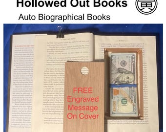 Hollowed Out Book Safe | Stash Book with Free Personalization