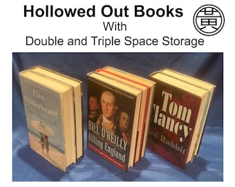 Engraved Hollowed Out Book Safe | Secret Stash Storage