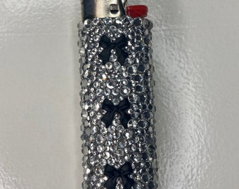 Clear & Black Bow Lighter