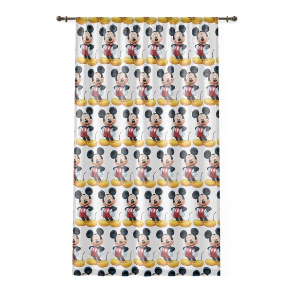 White Mickey Mouse Shower Curtain Etsy