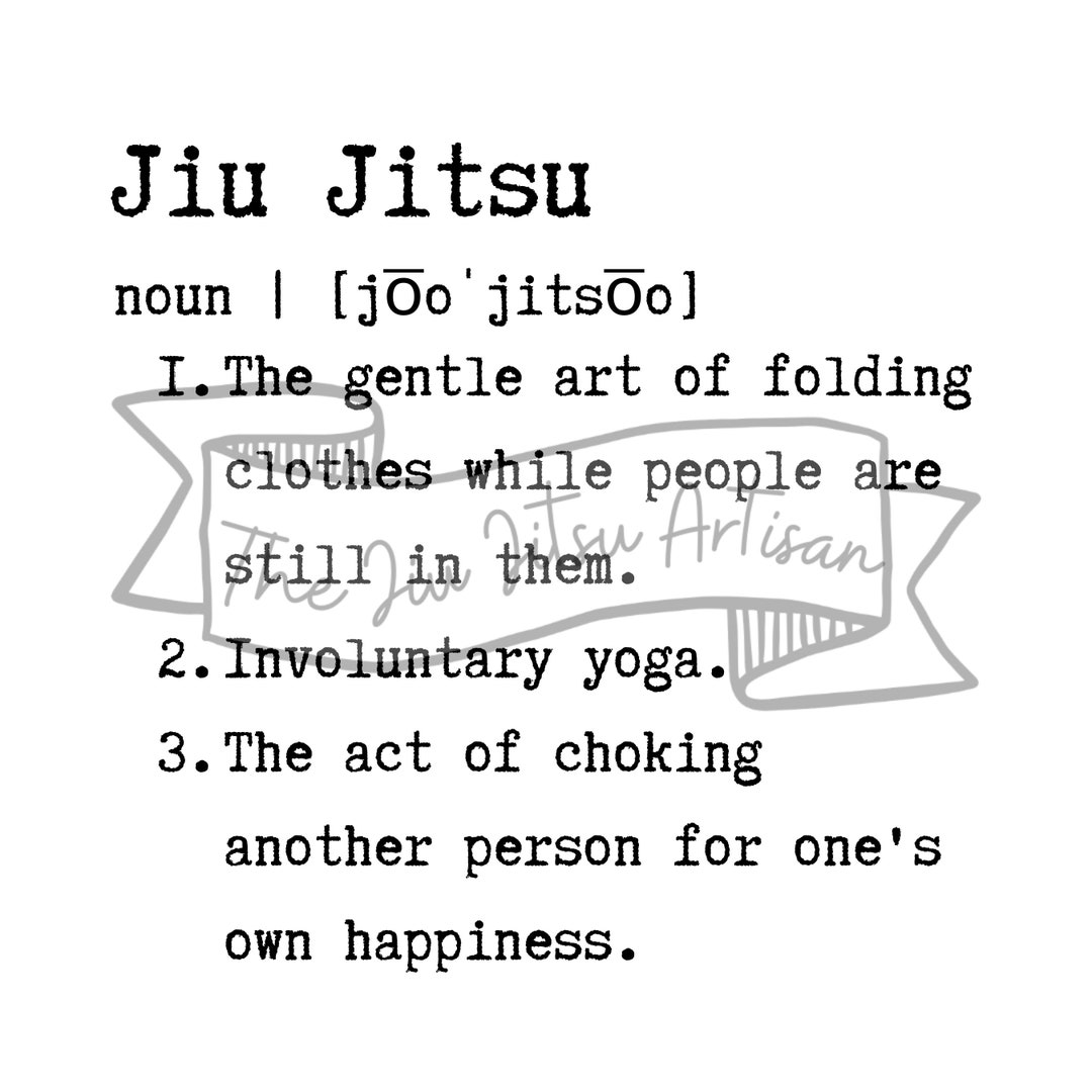 The Definition of Jiu Jitsu Etsy