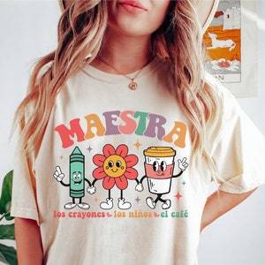 Camisa de Maestra, Camisa Maestra, Sudadera de Profesora de Español, Maestra Bilingüe, Maestra Bilingue, Idioma Dual, Profesora de Español, Regalo Maestra
