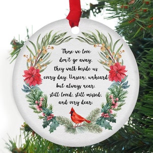 Memorial Christmas Ornament - In Loving Memory Keepsake - Memorial Ornament 2023