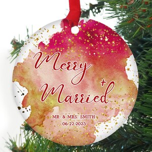Our First Christmas as Mr. & Mrs. Ornament, Personalized Mr and Mrs Ornament 2023, Christmas keepsakes, Newlywed Gift for Couple, Married