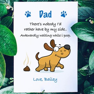 Hund Papa Karte, lustiges Geschenk vom Hund, glückliche Vatertagskarte vom Hund, lustige Karte für Hund Papa Geschenk, Fell Papa, bester Hunde Papa, Pawther's Day