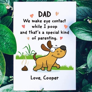 Dog Dad Card, Funny Gift From Dog, Happy Fathers Day Card From The Dog,Funny Card for Dog Dad Gift, Fur Daddy, Pawther’s Day, Best Dog Daddy