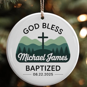 Personalized Baptism Gift for Boy, Custom Christening Gift, Baptism Ornament, Baptism Gift, Christening Gift Boy, Baptism for Boy, Baptized