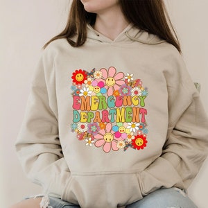 Emergency Department Hoodie ER Nurse Hoodie Nurse Hoodie Emergency Nurse Hoodie New Nurse Grad Gift Nurse ER Department Hoodie RN