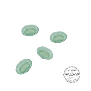 Swarovski 4120 Oval Fancy Stone - Mint Green DeLite 14x10mm 4pcs