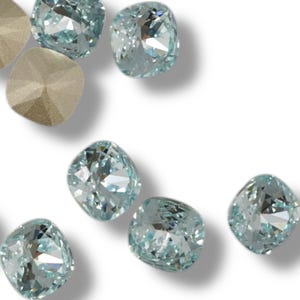 Cushion Rhinestones Swarovski® Article 4470 - Lt Azore 12mm