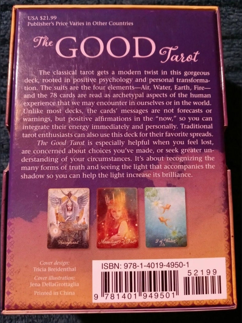 The Good Tarot 78 Card Pocket Edition Deck Spiritual Divine Etsy