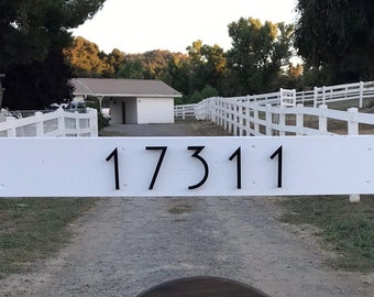 4 inch Modern House Numbers and Letters, Custom Mailbox numbers.