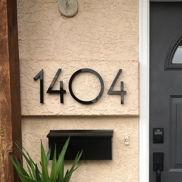 6 inch Modern House Numbers and Letters, Custom Mailbox numbers.