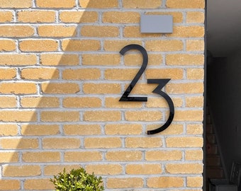 14 inch Modern House Numbers and Letters, Custom House Address Signs.