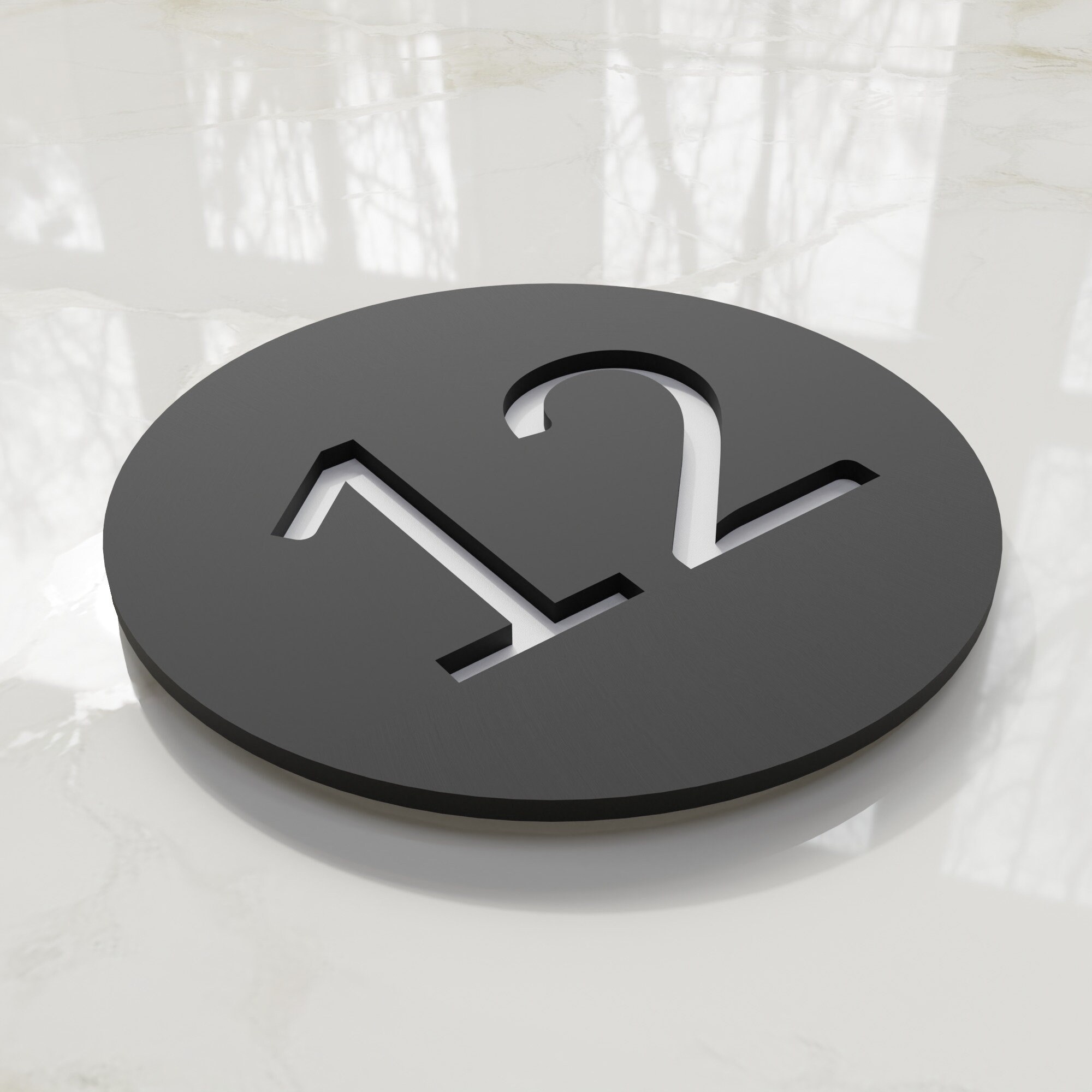 Round Number Plaque. Exam Room Numbers. Door Number Sign. Etsy