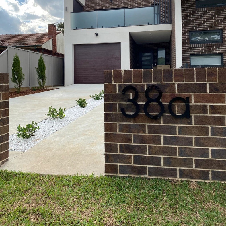 10 Inch Modern House Numbers and Letters Custom House Address Etsy UK