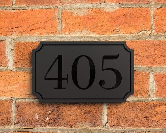Custom Floating Metal House Numbers | Personalized Modern Outdoor Address Sign