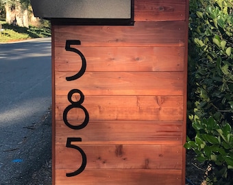 8 inch Modern House Numbers and Letters, Custom House Address Signs.