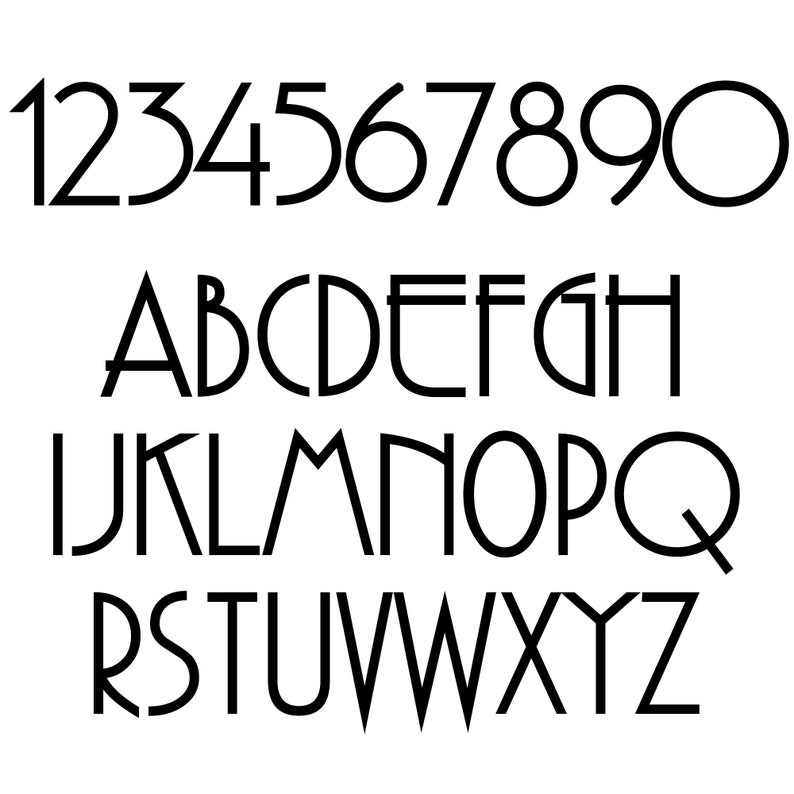 10 Inch Modern House Numbers and Letters Custom House Address Etsy UK