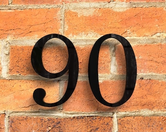 14 inch Modern House Numbers and Letters, Custom Mid-Century Modern House Address Signs.