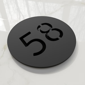 Round number plaque. Exam room numbers. Door number sign. Apartment number. Hotel room numbers.