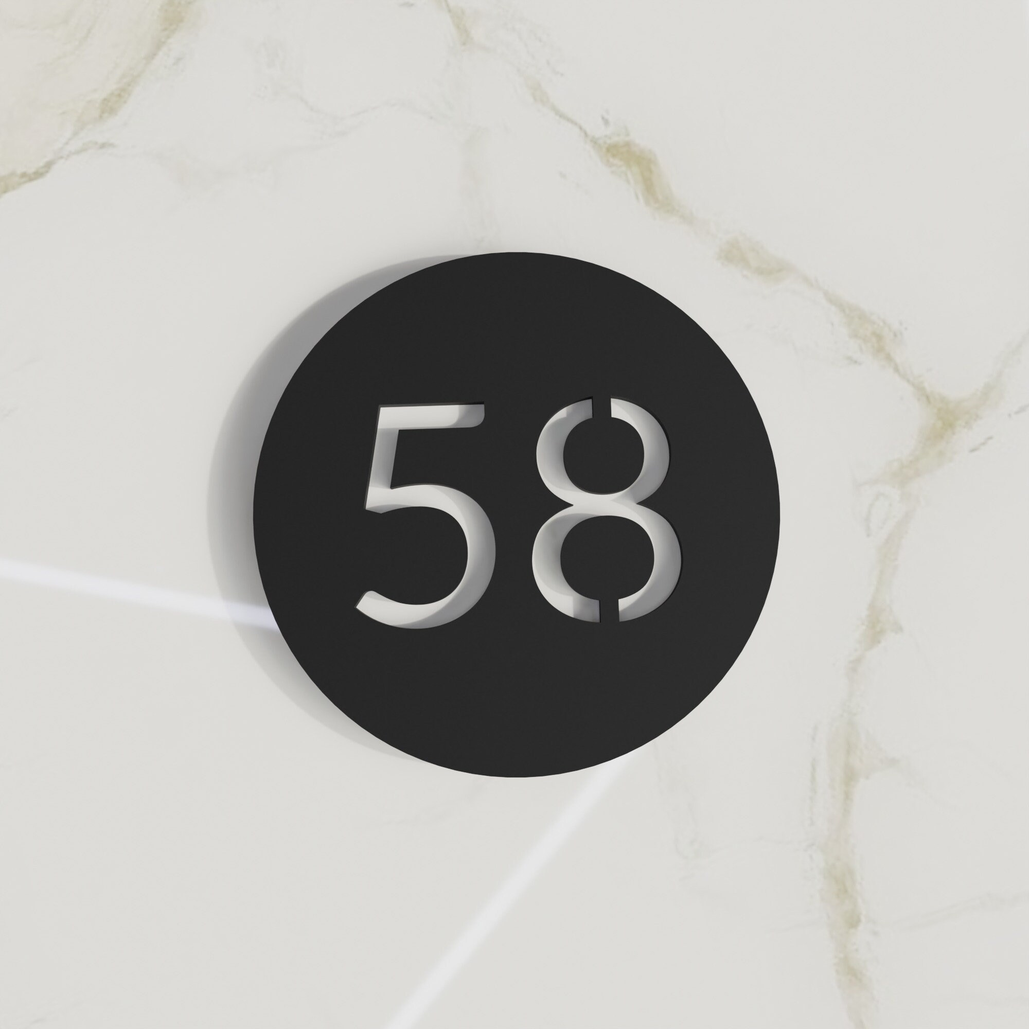 Round Number Plaque. Exam Room Numbers. Door Number Sign. Etsy