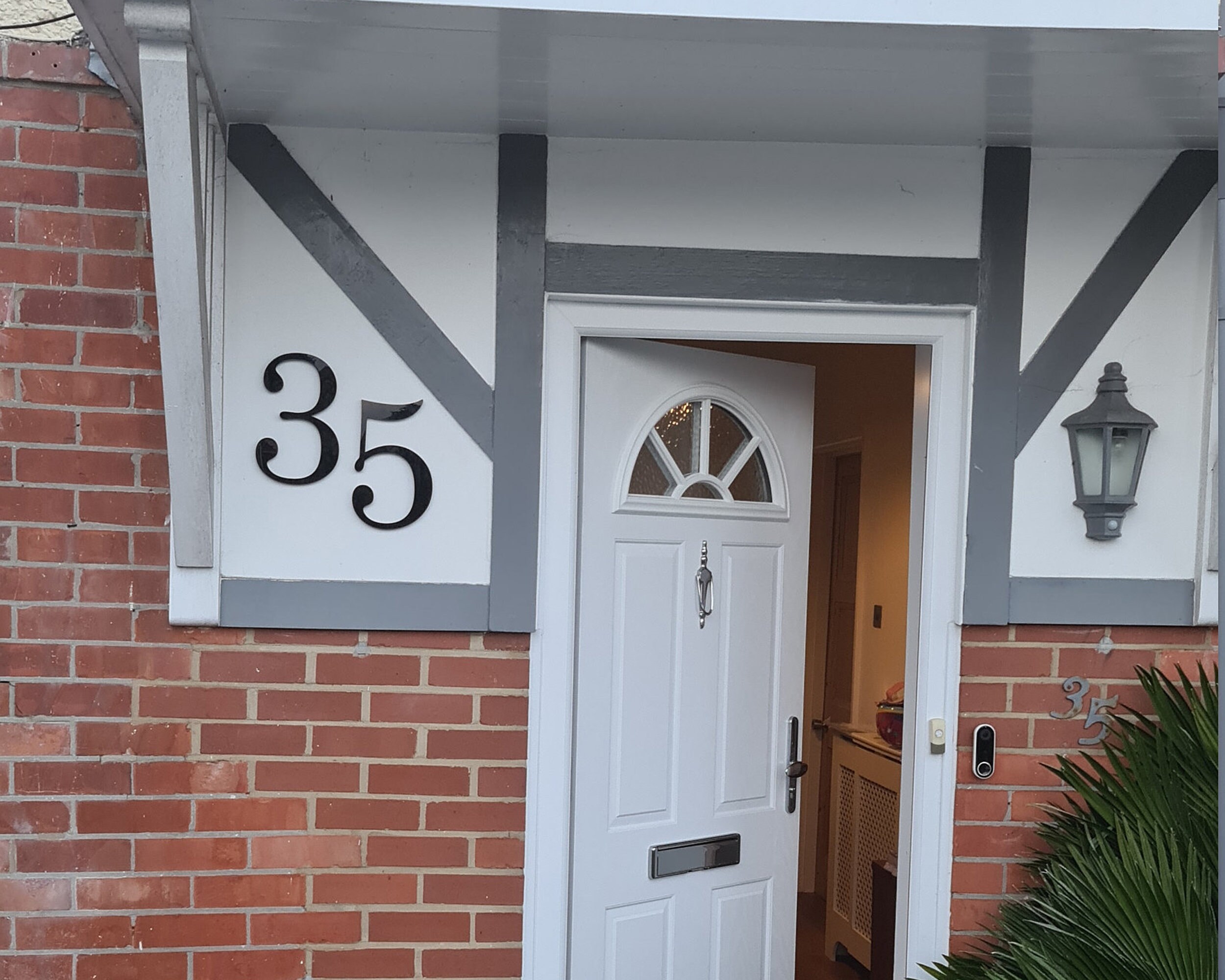 6 Inch Modern House Numbers and Letters, Custom Mid-century Modern ...