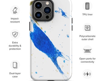 Motor Neuron microscopic Tough Case for iPhone® uni student doctor professor neurologist graduation gift brain cells biology