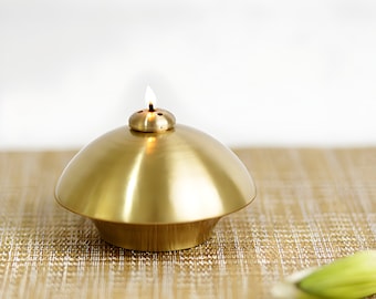 Brass Sanchi Oil Lamp