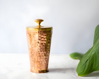 Handcrafted Copper Tumbler - Hammered