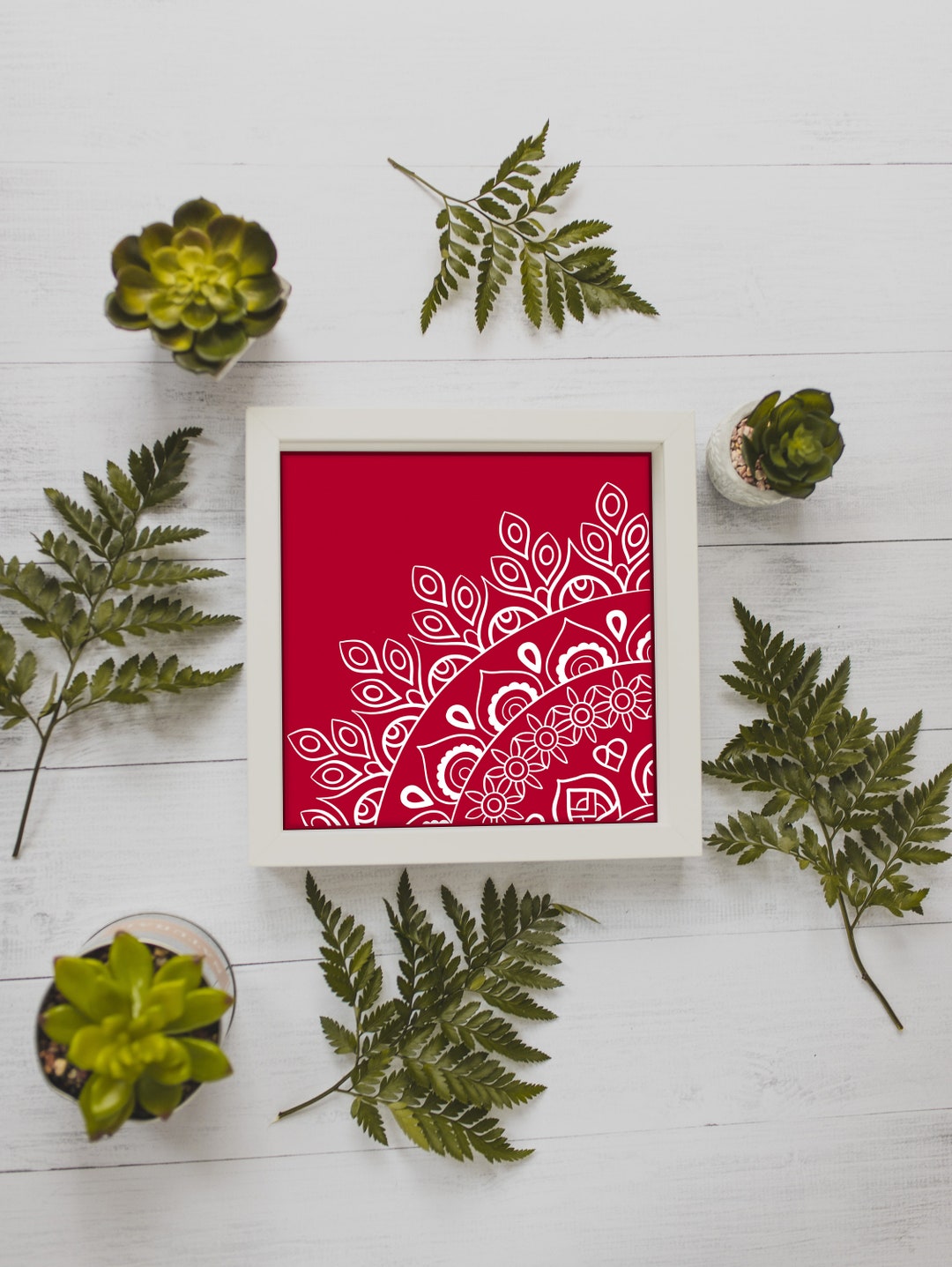 Mandala Art Wall Decor Etsy