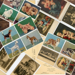 Gods & Animals Postkarten Sammlung Digitale Downloads Zubehör für Junk Journals, Scrapbooks, DIY Projekte Enthält Menüpostkarten religiös