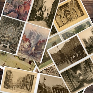 1940's UK Postkarten - Digitaler Download - 1200 DPI - Set 1 - Teil 2 - Vintage - WW2 - Großbritannien - Europäische Postkarten WWII