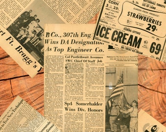 1960s Military Newspaper - Fort Bragg, Norfolk - Digital Downloads Vintage Junk Journal Scrapbooking Ephemera Digital Army Navy News Paper