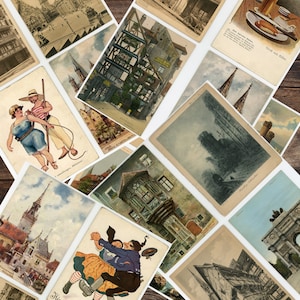 1940's German Postcards - Set 2 - Digital Downloads - 1200 DPI - WWII Era - Vintage - Paper - Junk Journal - Scrapbook - WW2 - DIY - Germany