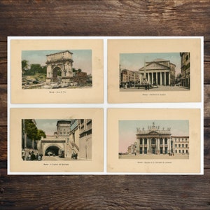 1940's Rome Postcards Set 2 Digital Download 1200 DPI Vintage WW2 Roman / Italian European Post Cards Antique Junk Journal image 4