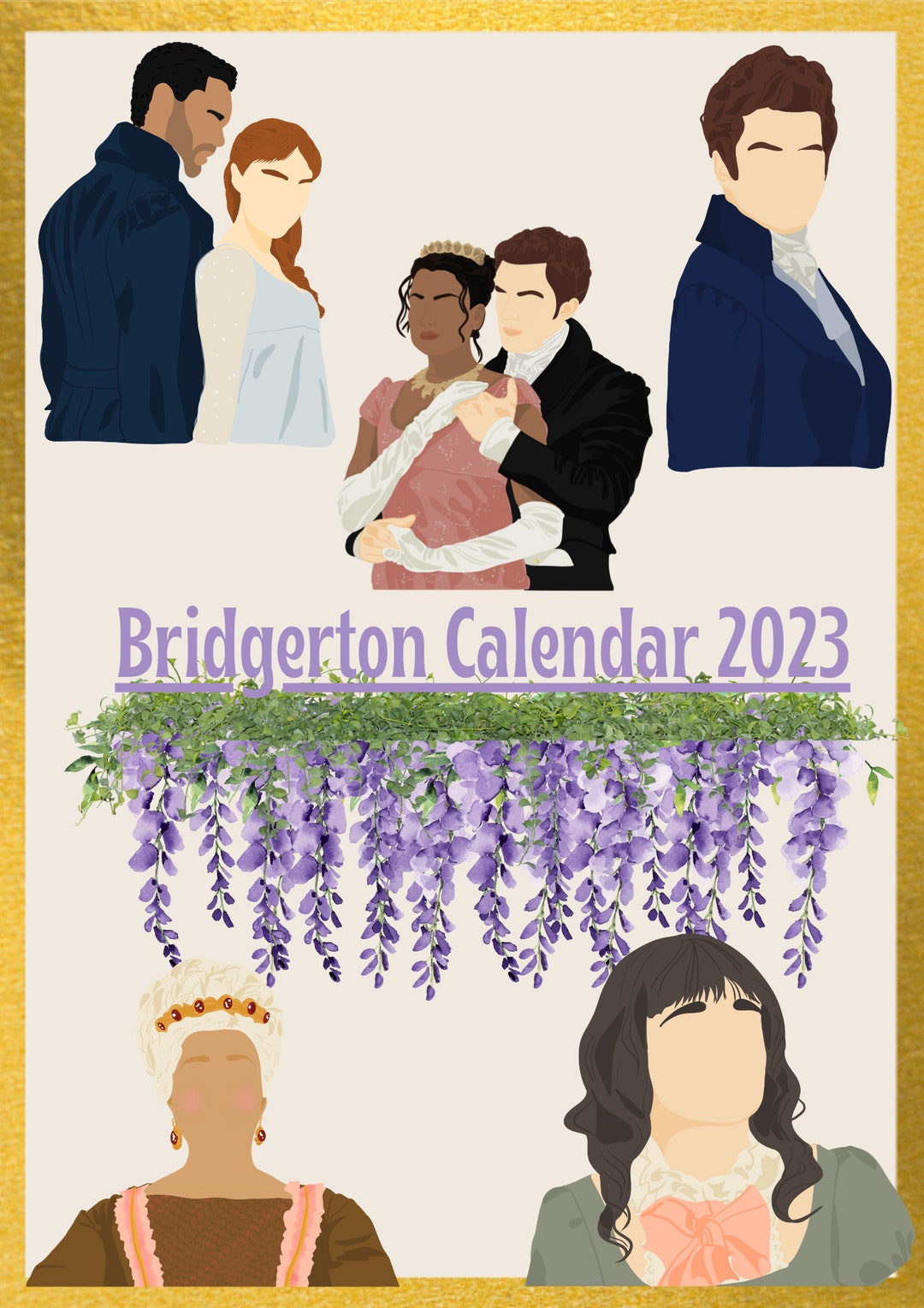 Bridgerton Calendar 2023 Etsy