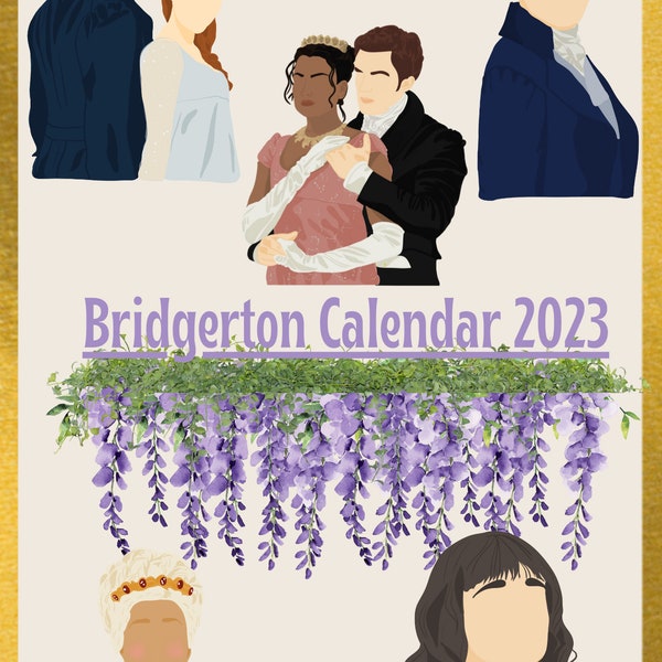 2024 Calendar Bridgerton Etsy