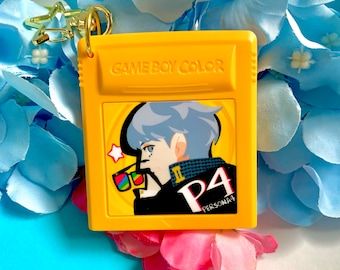 Persona GBC Game Cartridge Handmade Keychain Charm (p3, p4, p5)