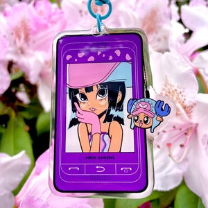 Robin and Chopper Retro Phone Charm