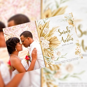 Klassische Hochzeit & Brautparty Photo Booth Vorlage | Bearbeitbares Canva Design | 4x6 Postkarten Layout | 1 Anpassbare Fotoschlitze