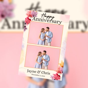 Modelo de cabine fotográfica para casamento e chá de panela | Design personalizável do Canva 4x6