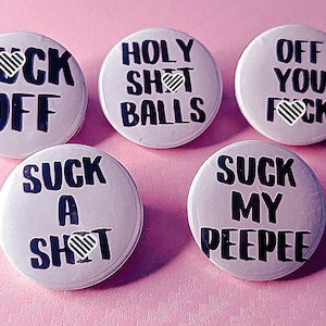 Mugged Off Mini Pin Badges et porte-clés - Contenu coquin et mature
