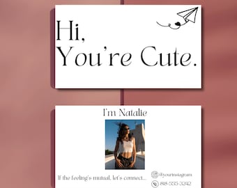 Dating Business Card, Dating Business Cards Template, Dating Cards for him, Business Cards, Dating Card, Date ideas, About Me Cards