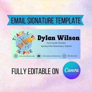 E-mailhandtekening docent, e-mailsjabloon, e-mailhandtekening docent, e-mailhandtekening Outlook, e-mailhandtekening Gmail